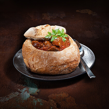 US Beef Gulasch Roggenbowl